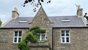 New roof on old granite building