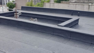 Flat roof with new felt Aberdeen