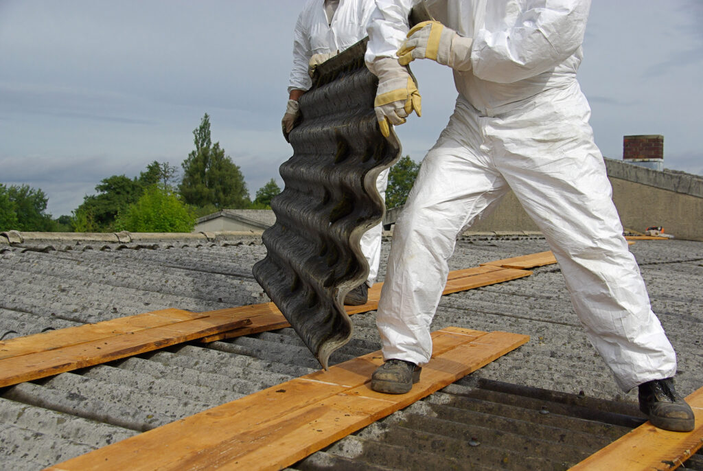 Safe removal of asbestos roofing, Aberdeen
