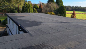 large flat roof of boarding kennels